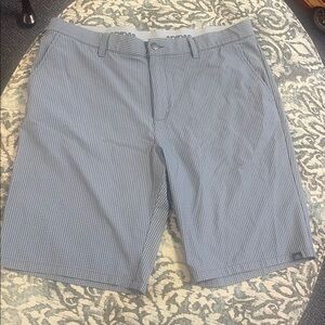 Adidas Shorts Mens 38 Ultimate 365 Gray Golf Performance Stretch -Woven/plaid
